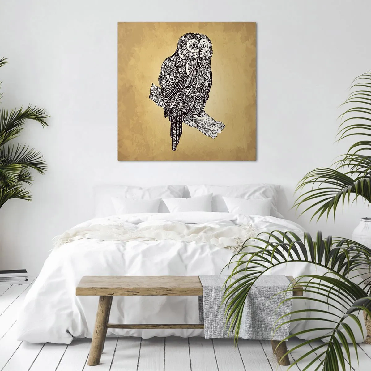 Tablou pe pânză - Ornamente complicate de înțelepciune - 40x40 cm