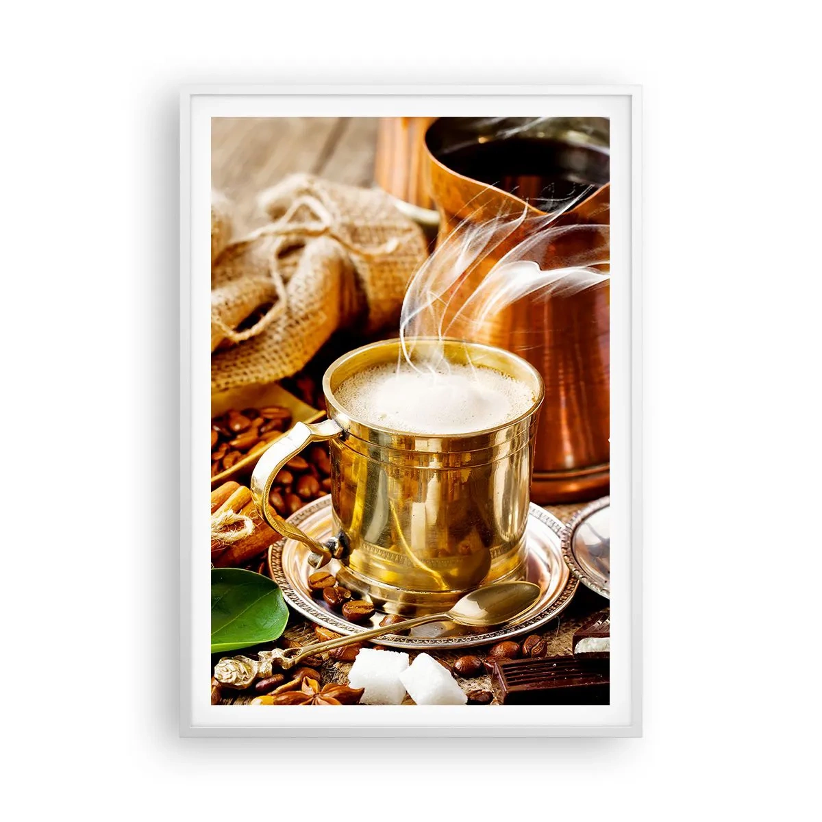 Poster în ramă albă - O zi bună! - 70x100 cm