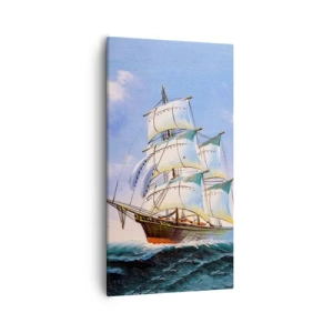 Tablou pe pânză - Cu mândrie în vânt - 55x100 cm