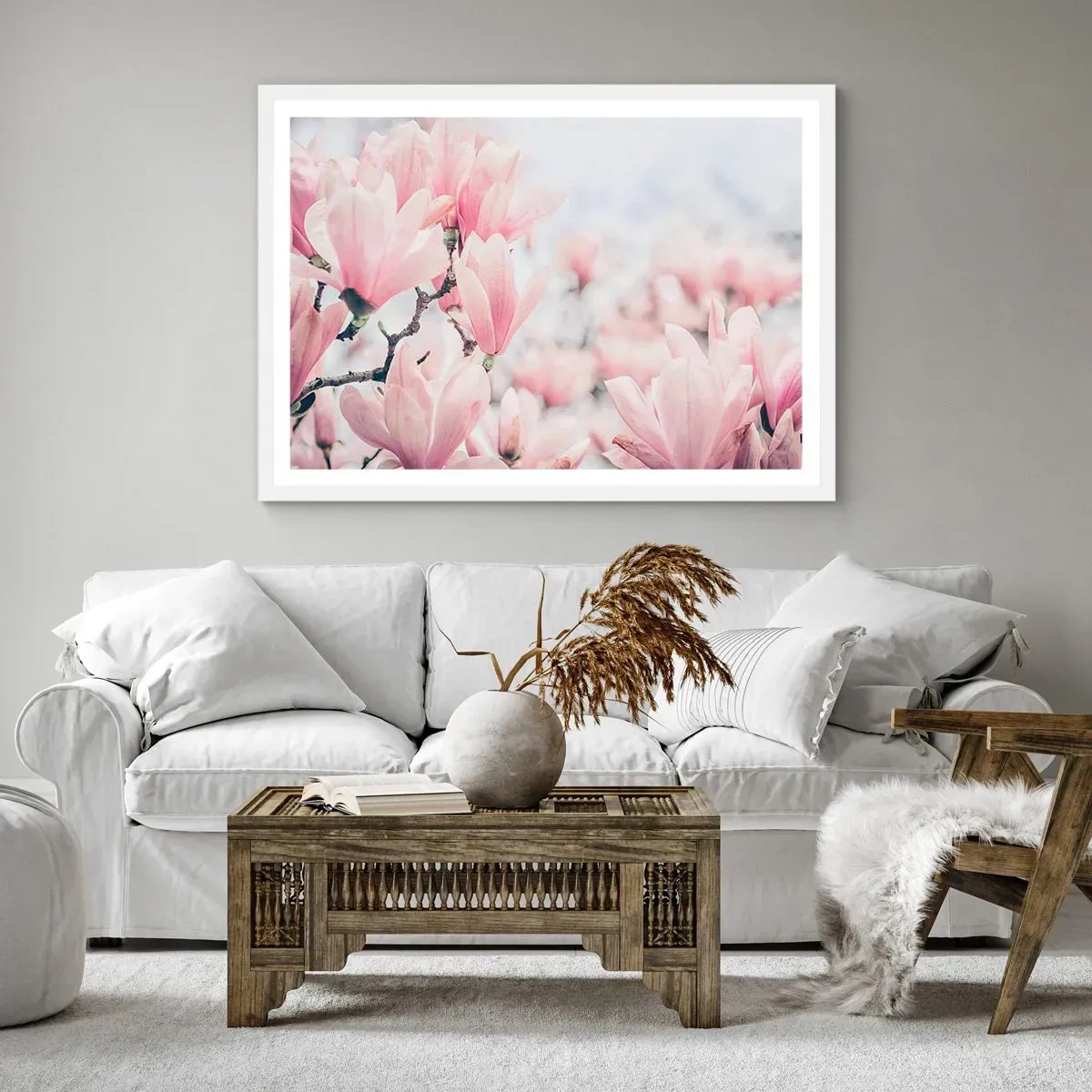 Poster în ramă albă - Idealul de subtilitate - 50x40 cm