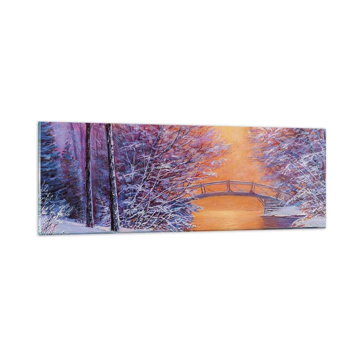 Tablou pe sticlă - Hai să ne întâlnim aici - 90x30 cm