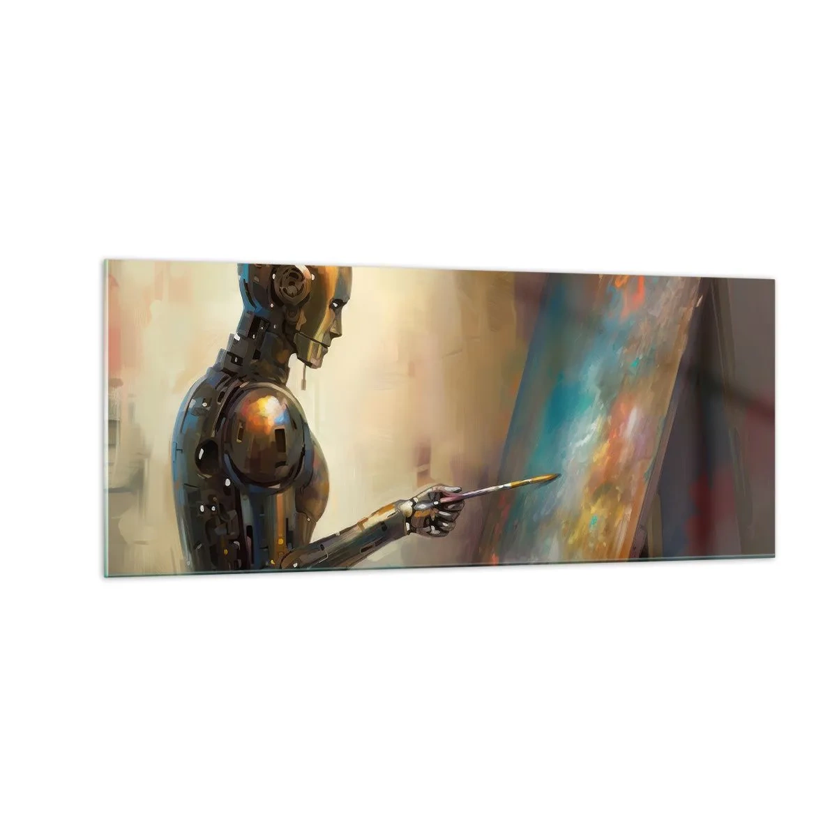 Tablou pe sticlă - Arta viitorului - 100x40 cm
