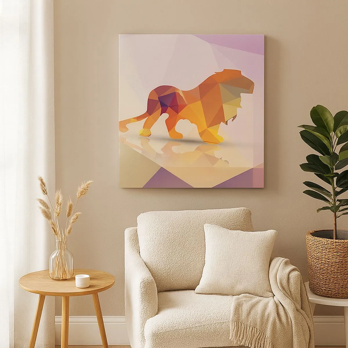 Tablou pe pânză - Regele diamantat - 30x30 cm