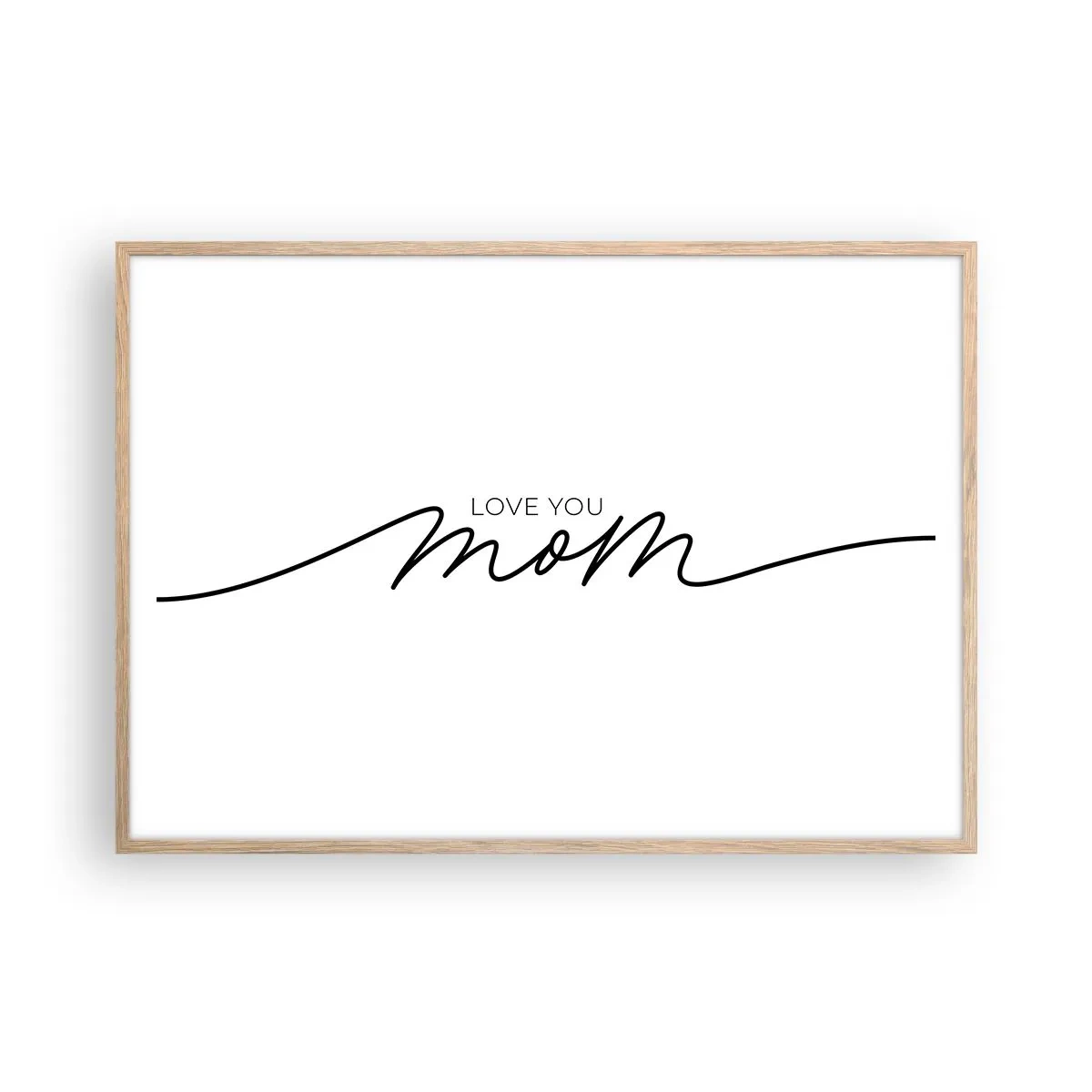 Poster în ramă de stejar deschis - Mare emoție - 100x70 cm