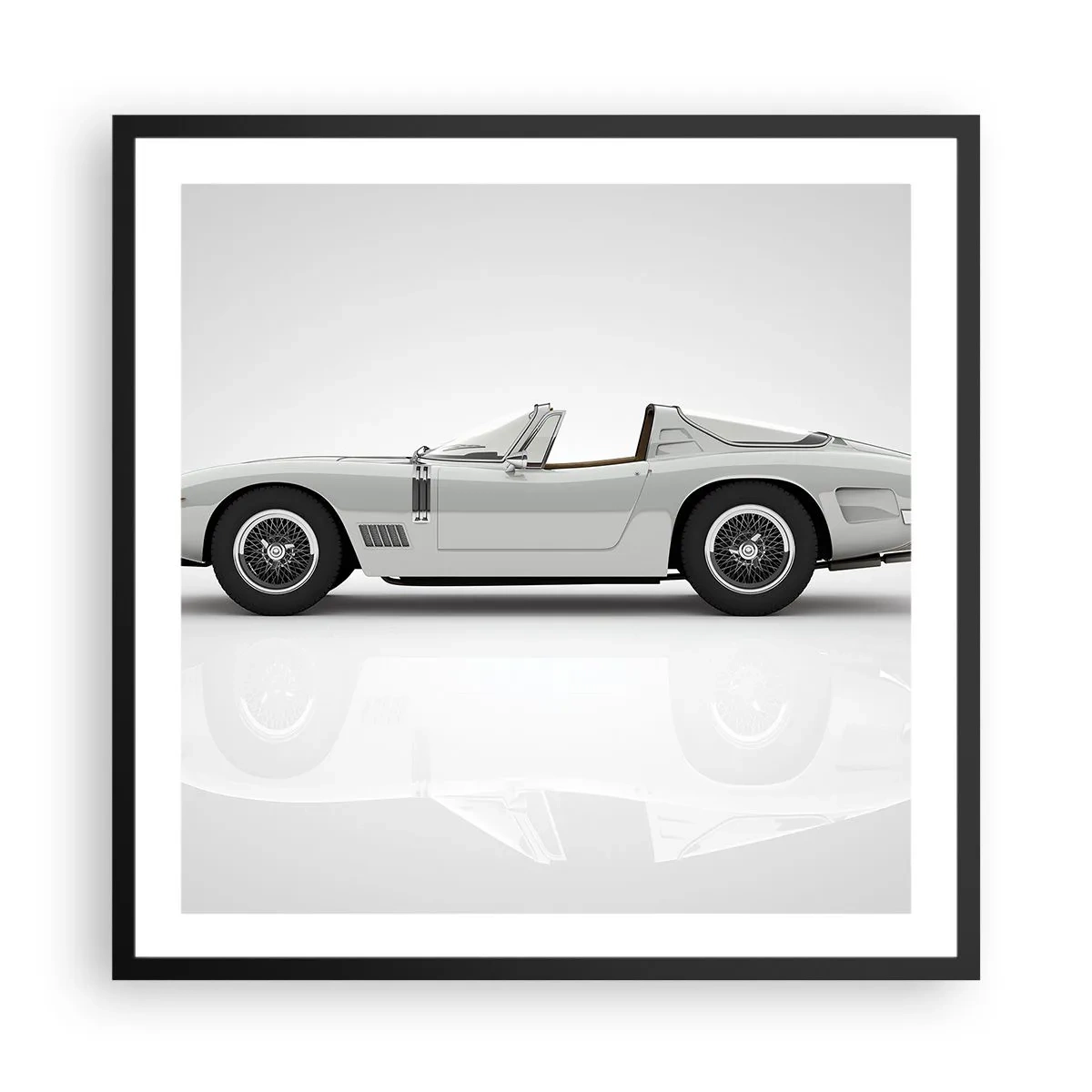 Poster în ramă neagră - Promisiunea distracției - 60x60 cm