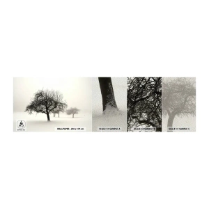 Mostră tapet Premium Sand - Hibernare - Grafică, Copac, Natură - 100x30 cm