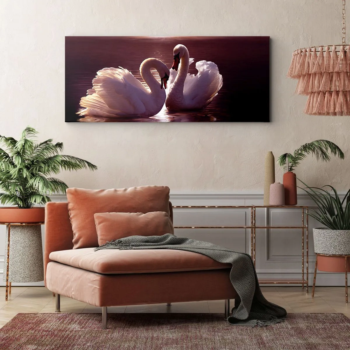 Tablou pe pânză - Până când moartea ne va despărți - 90x30 cm