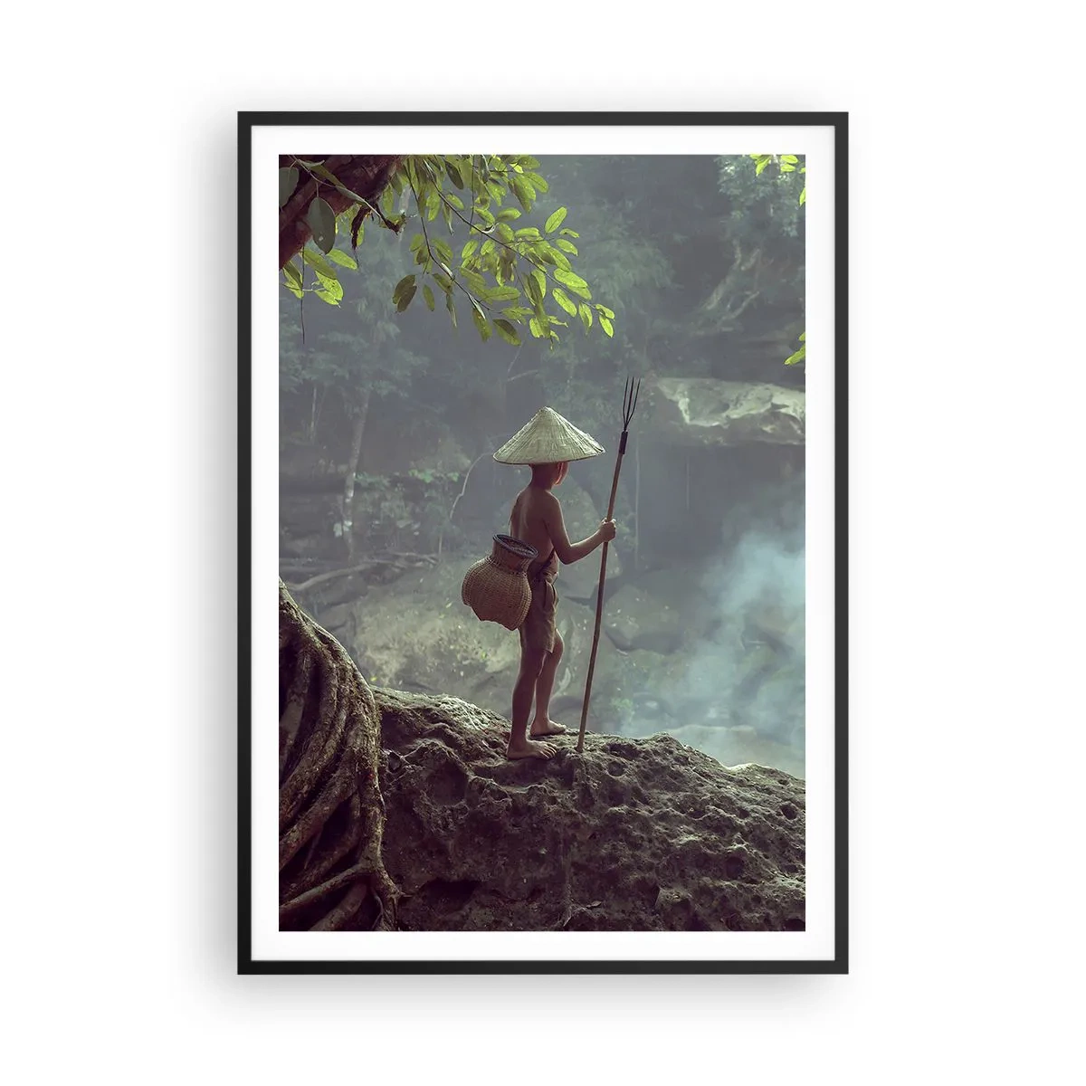 Poster în ramă neagră - Prietenul naturii - 70x100 cm
