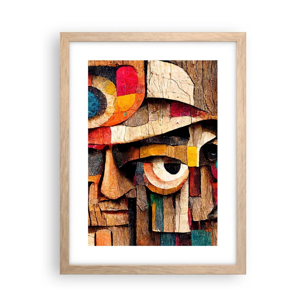 Poster în ramă de stejar deschis - Te văd... - 30x40 cm