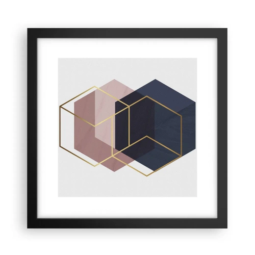 Poster în ramă neagră - Puterea simplității - 30x30 cm