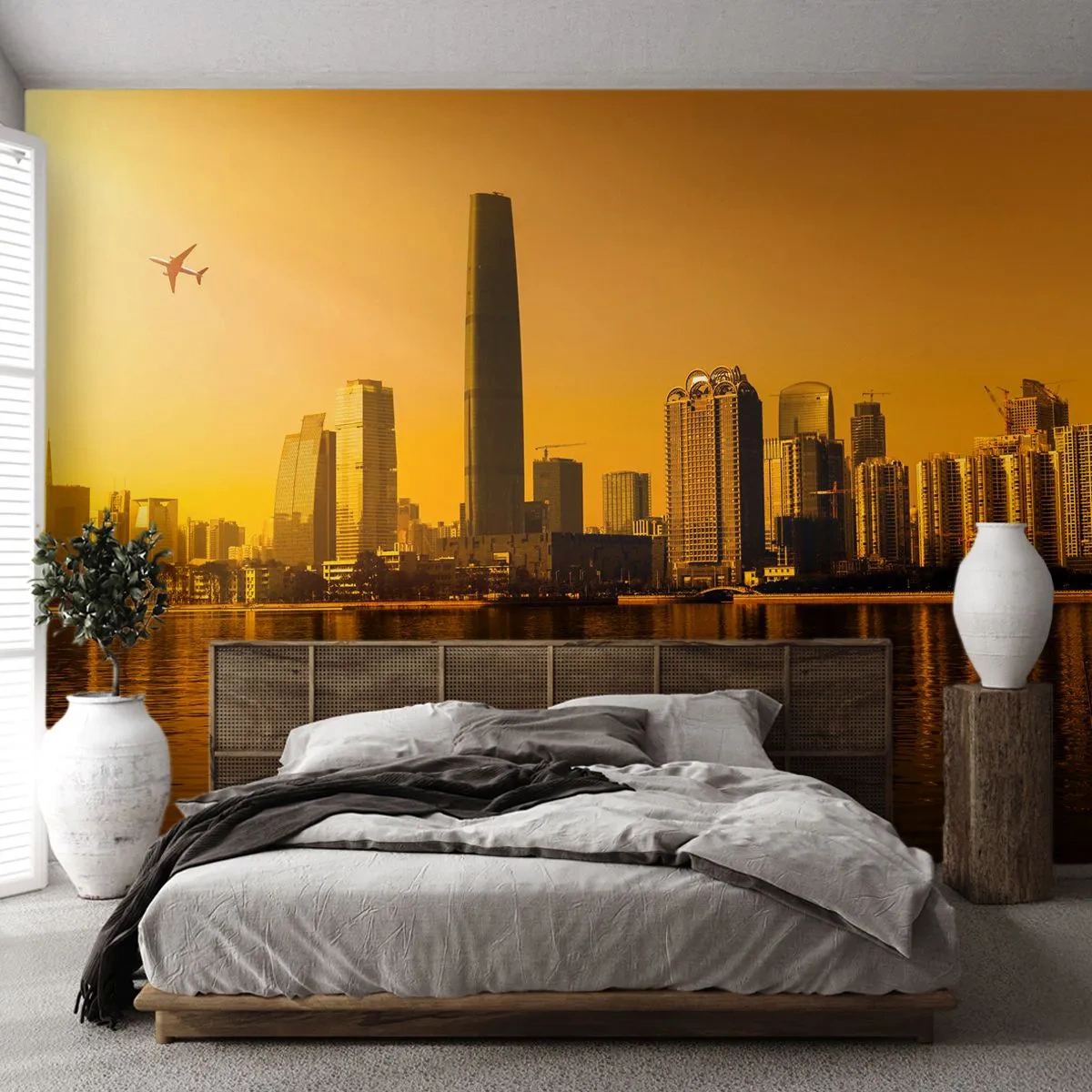 Tapet Standard Eco - Orașul de aur - Peisaj, Oraș, Arhitectură - 200x140 cm
