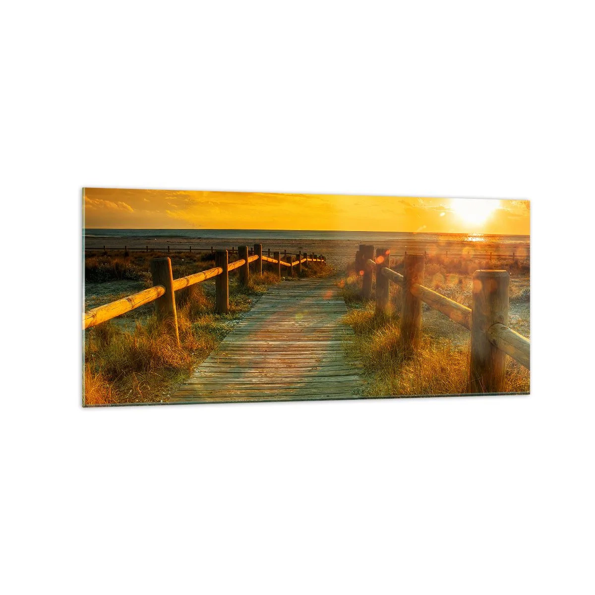 Tablou pe sticlă - Scăldat în aur vechi - 120x50 cm