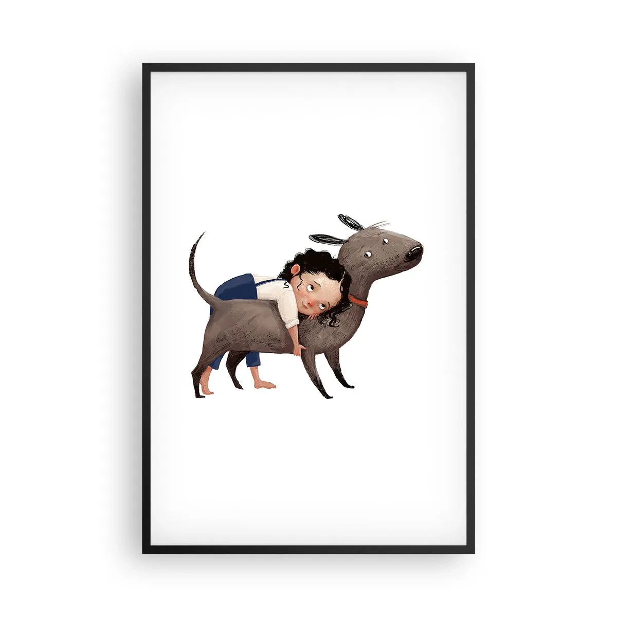 Poster în ramă neagră - Cei mai buni prieteni - 61x91 cm