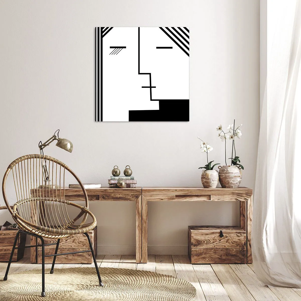 Tablou pe pânză - Doar un sărut - 30x30 cm