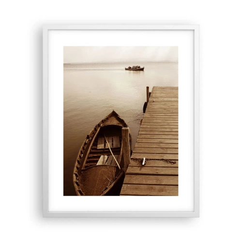 Poster în ramă albă - Marea pace - 40x50 cm