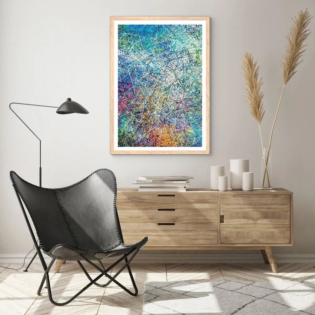 Poster în ramă de stejar deschis - Nu este atât de simplu - 30x40 cm