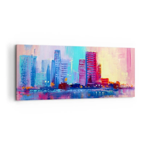 Tablou pe pânză - Scăldate în culoare - 100x40 cm