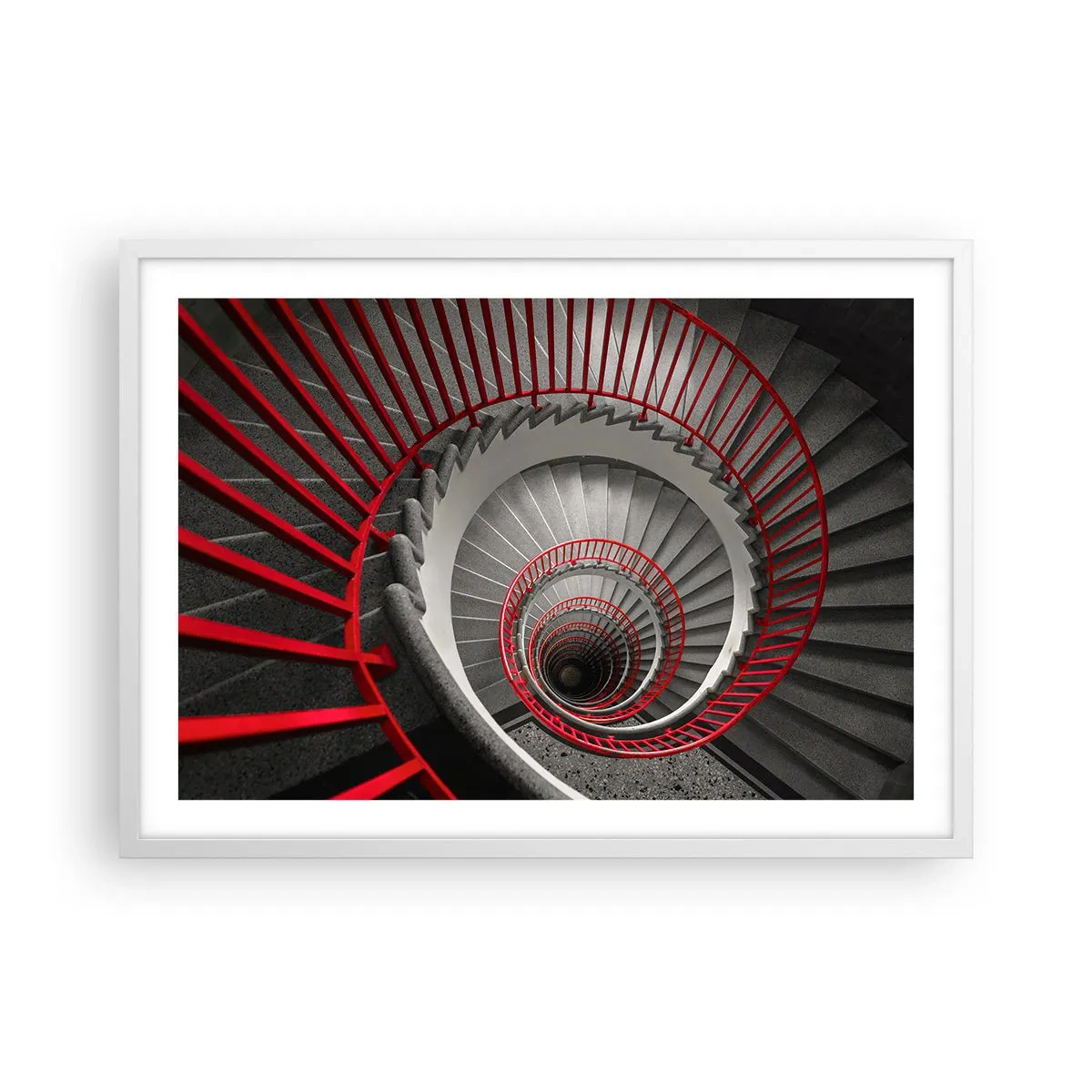 Poster în ramă albă - Jocuri arhitecturale - 70x50 cm