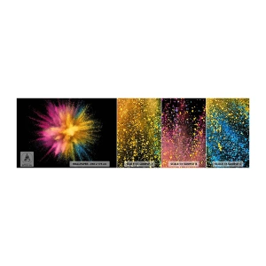 Mostră tapet autocolant Deluxe Sticker - Nașterea culorii  - Abstracția, Bucată, Fantezie - 100x30 cm
