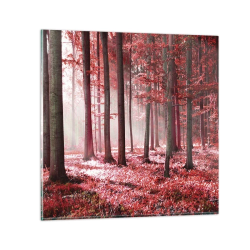 Tablou pe sticlă - Roșie este la fel de frumoasă - 30x30 cm