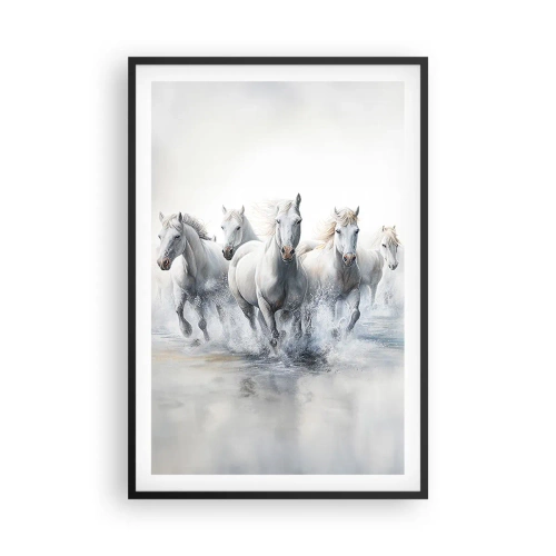 Poster în ramă neagră - Magie albă - 61x91 cm