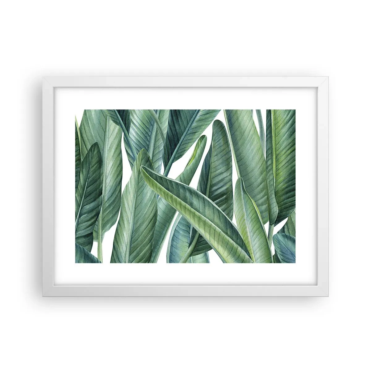 Poster în ramă albă - Verdeața în sine - 40x30 cm