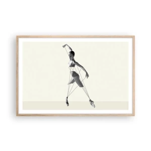 Poster în ramă de stejar deschis - Într-un teatru de lumină - 91x61 cm