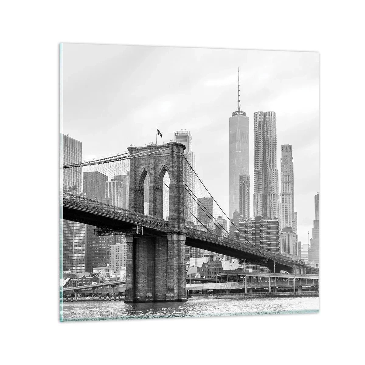 Tablou pe sticlă - New York vibes - 70x70 cm