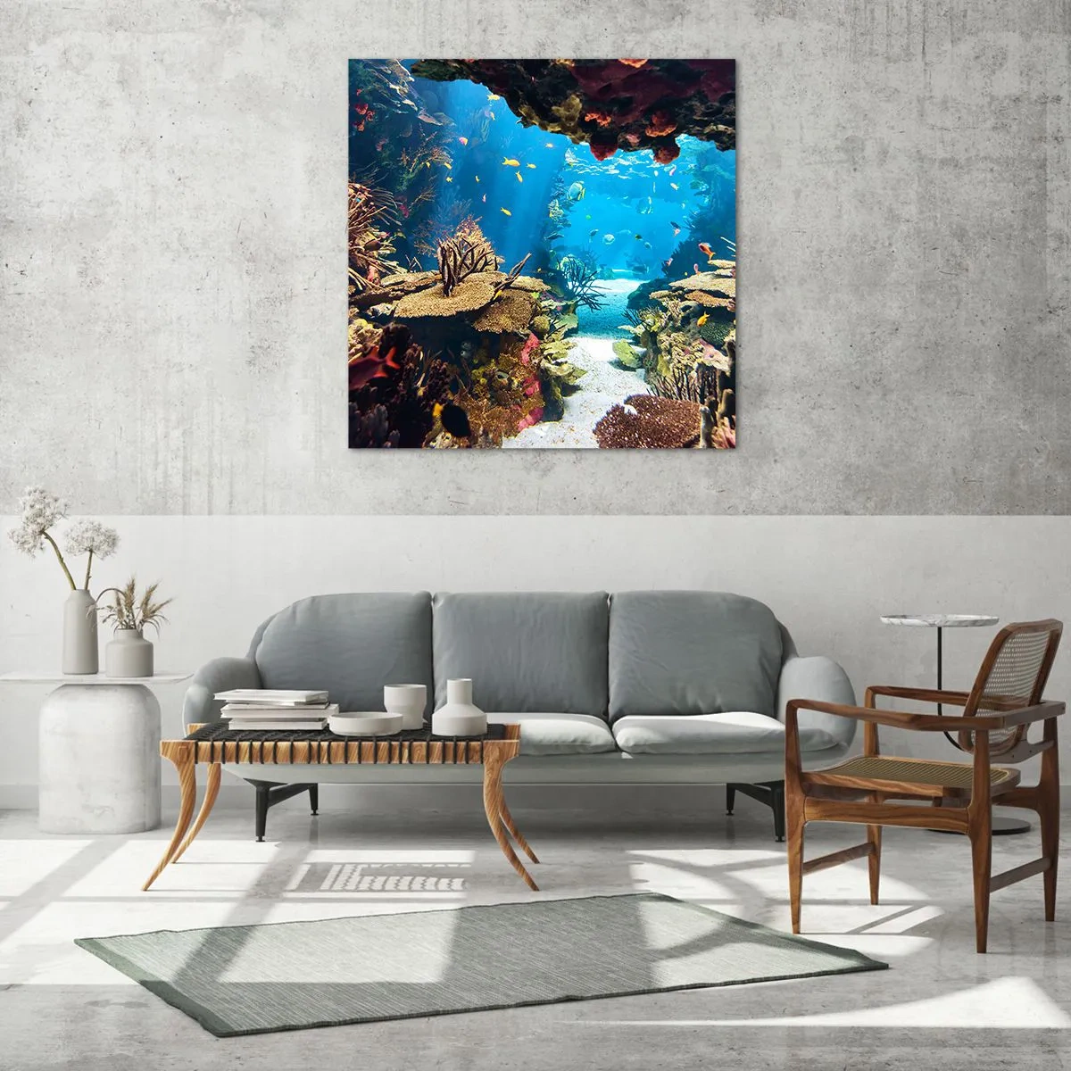 Tablou pe sticlă - Nu ai visat la asta - 50x50 cm