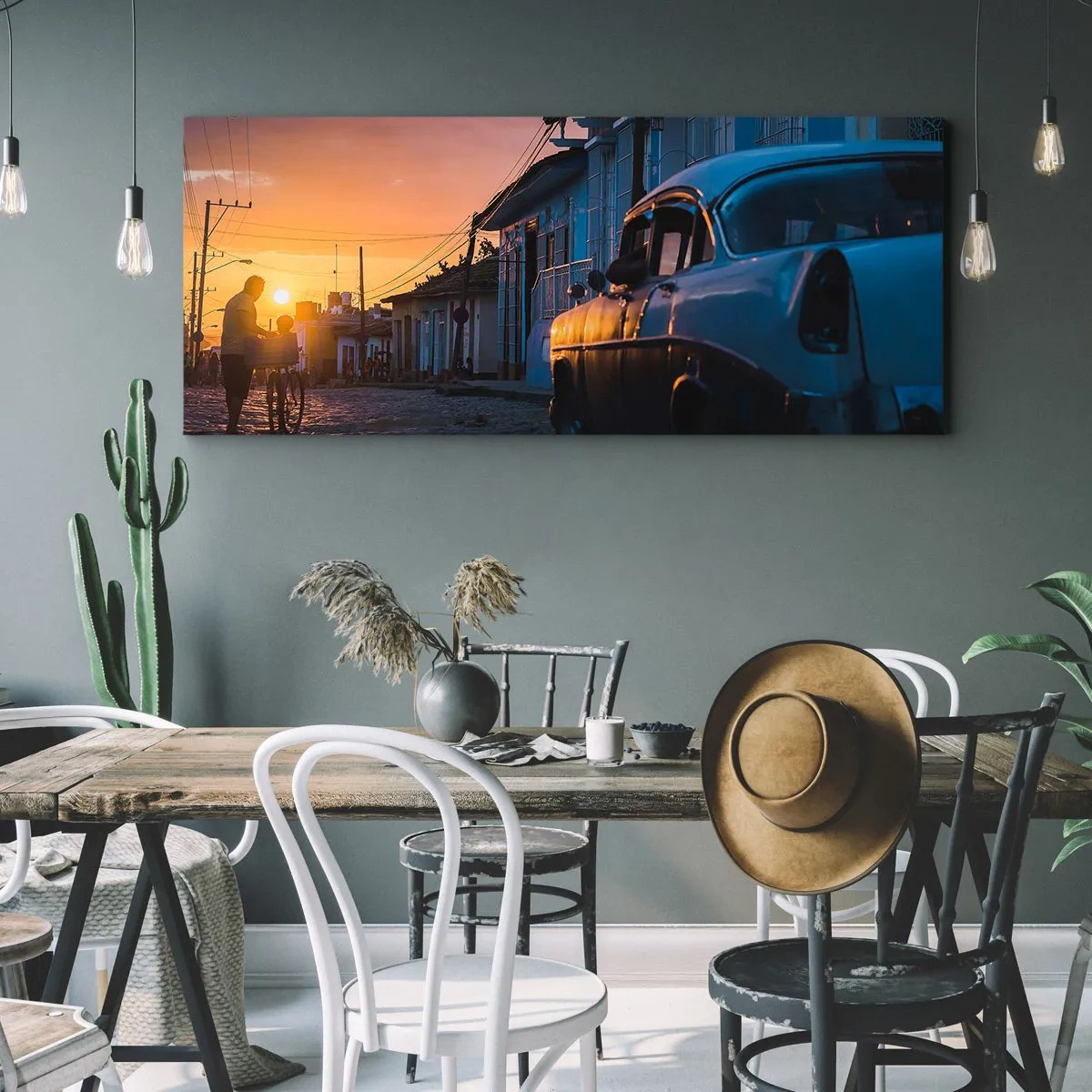 Tablou pe pânză - Aici timpul încetinește - 160x50 cm