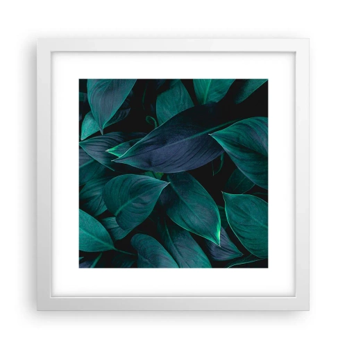Poster în ramă albă - Verdeața în sine - 30x30 cm