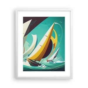 Poster în ramă albă - Voinici și învingători - 40x50 cm