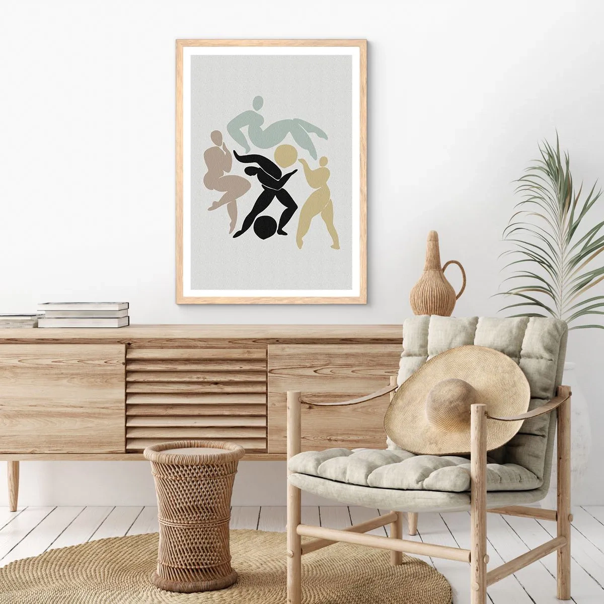 Poster în ramă de stejar deschis - Mișcarea pentru sănătate și frumusețe - 61x91 cm