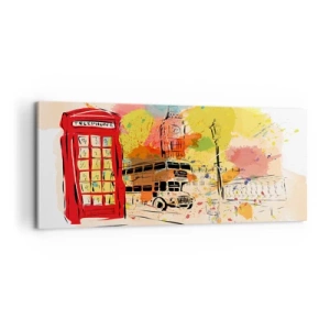 Tablou pe pânză - Orașul varietăților - 100x40 cm