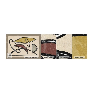 Mostră tapet autocolant Deluxe Sticker - Vertical și orizontal - Modern, Abstracția, Bucată - 100x30 cm