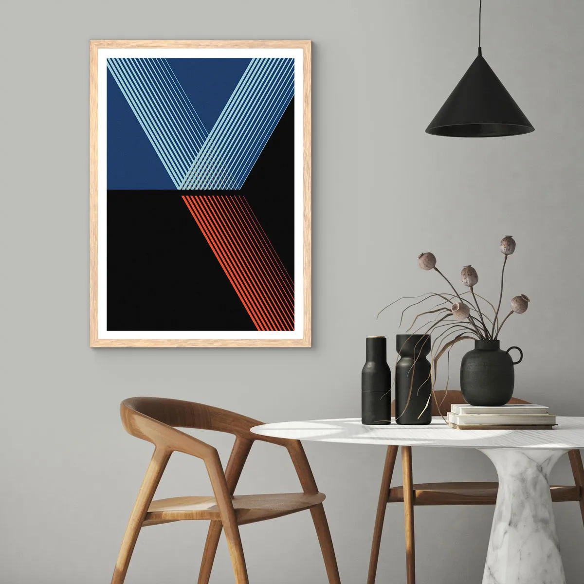 Poster în ramă de stejar deschis - O poveste simplă - 61x91 cm