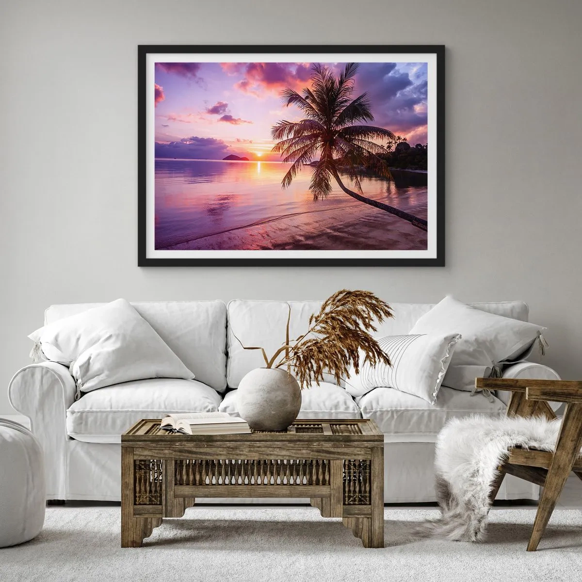 Poster în ramă neagră - Euforie până la orizont - 91x61 cm