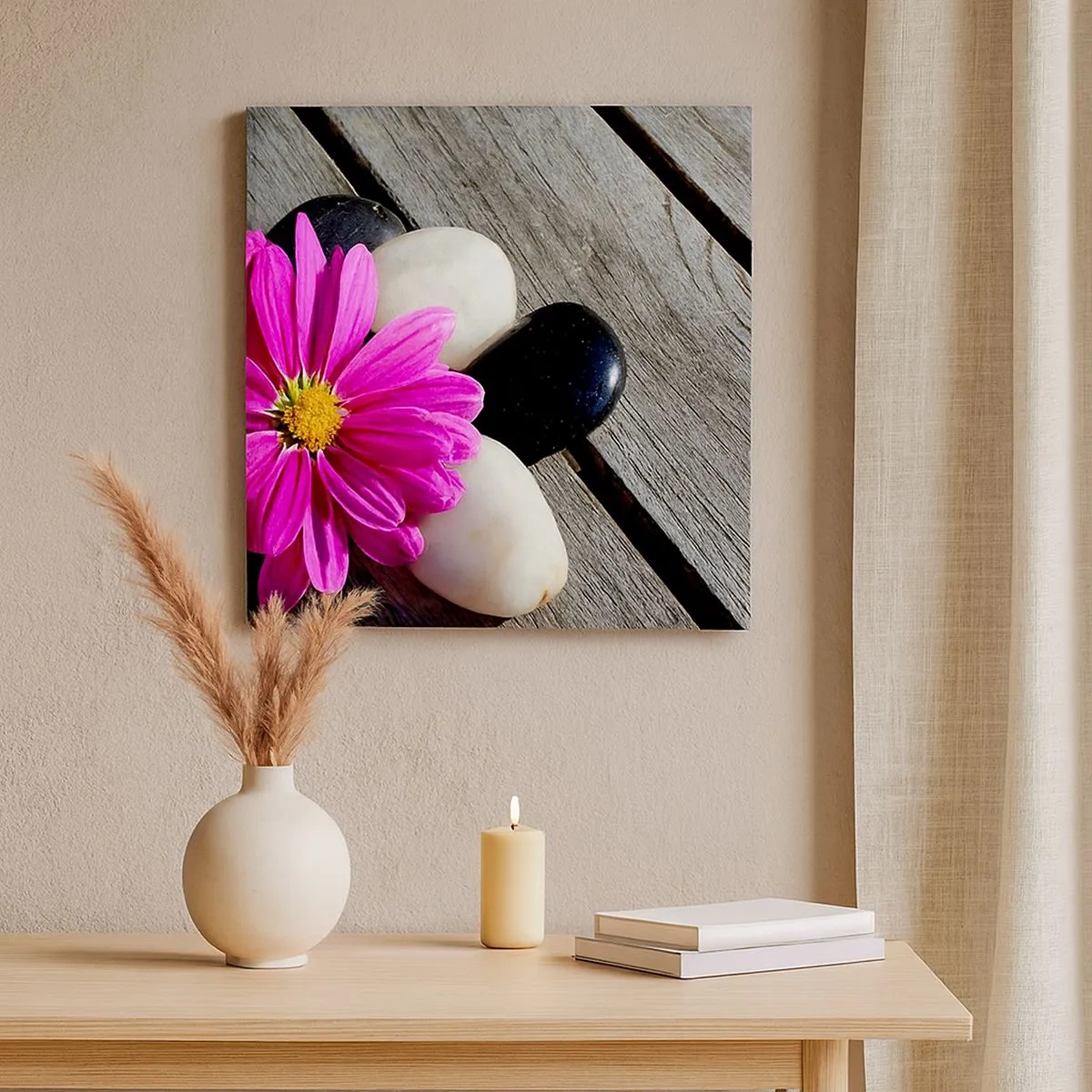 Tablou pe pânză - Odihnă pe dig - 30x30 cm