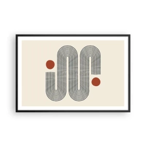 Poster în ramă neagră - De la început până la sfârșit - 91x61 cm