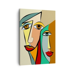 Tablou pe pânză - Cuplu cubist - 50x70 cm