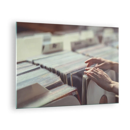 Tablou pe sticlă - În căutarea emoțiilor - 70x50cm - În căutarea emoției - Decorațiune modernă pentru perete pentru living și dormitor ARTTOR