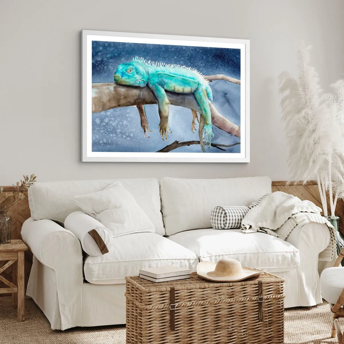 Poster în ramă albă - Este bine! - 40x30 cm