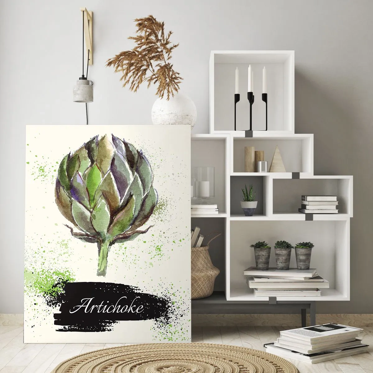 Tablou pe sticlă - Trăiască legumele! - 70x100 cm