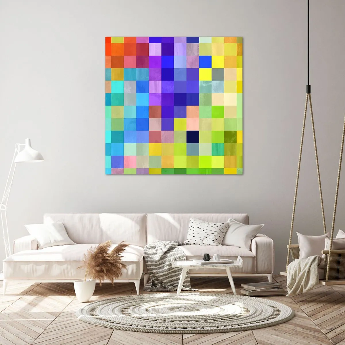 Tablou pe pânză - Fiecare diferit, toate sunt egale - 50x50 cm