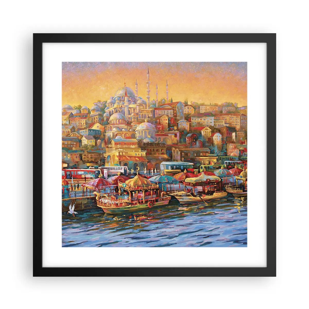 Poster în ramă neagră - O poveste din Istanbul - 40x40 cm