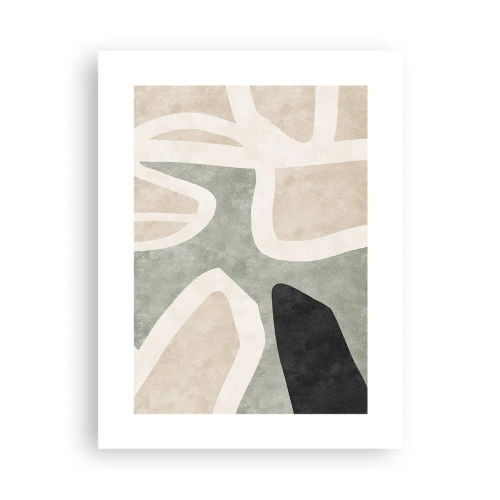 Poster - Compoziție cu motiv negru - 30x40 cm