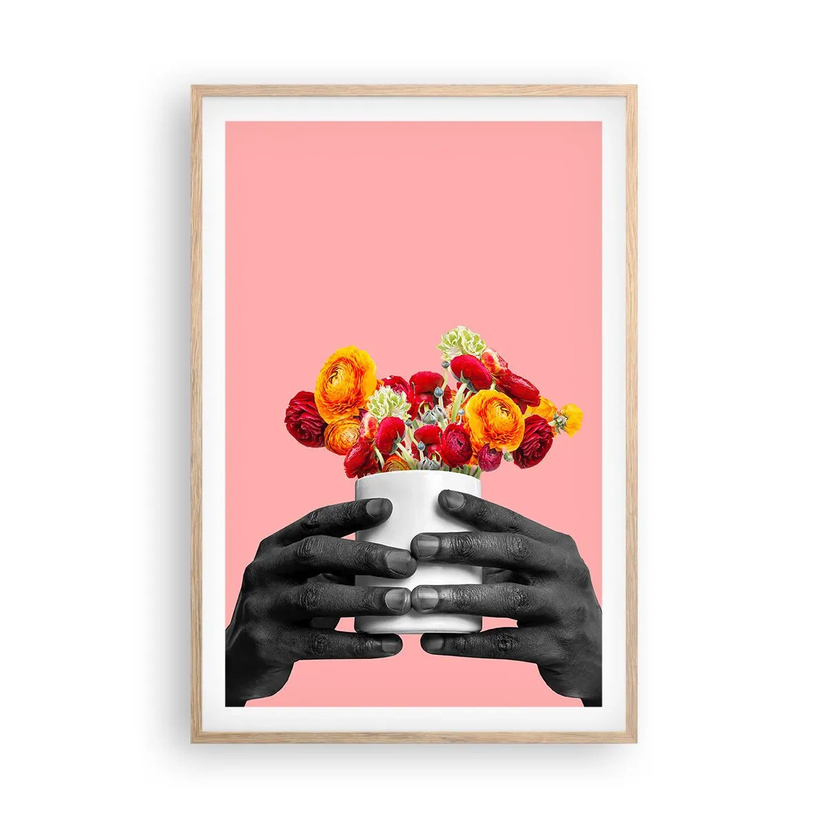 Poster în ramă de stejar deschis - Apoteoza vieții - 61x91 cm