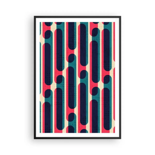 Poster în ramă neagră - Înăuntru și înainte - 70x100 cm