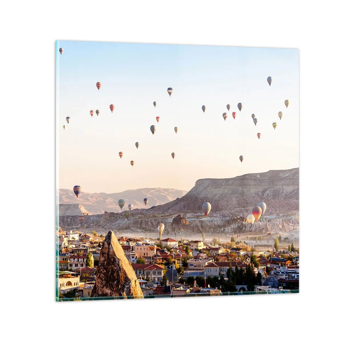 Tablou pe sticlă - Ca niște nave pe cer - 50x50 cm