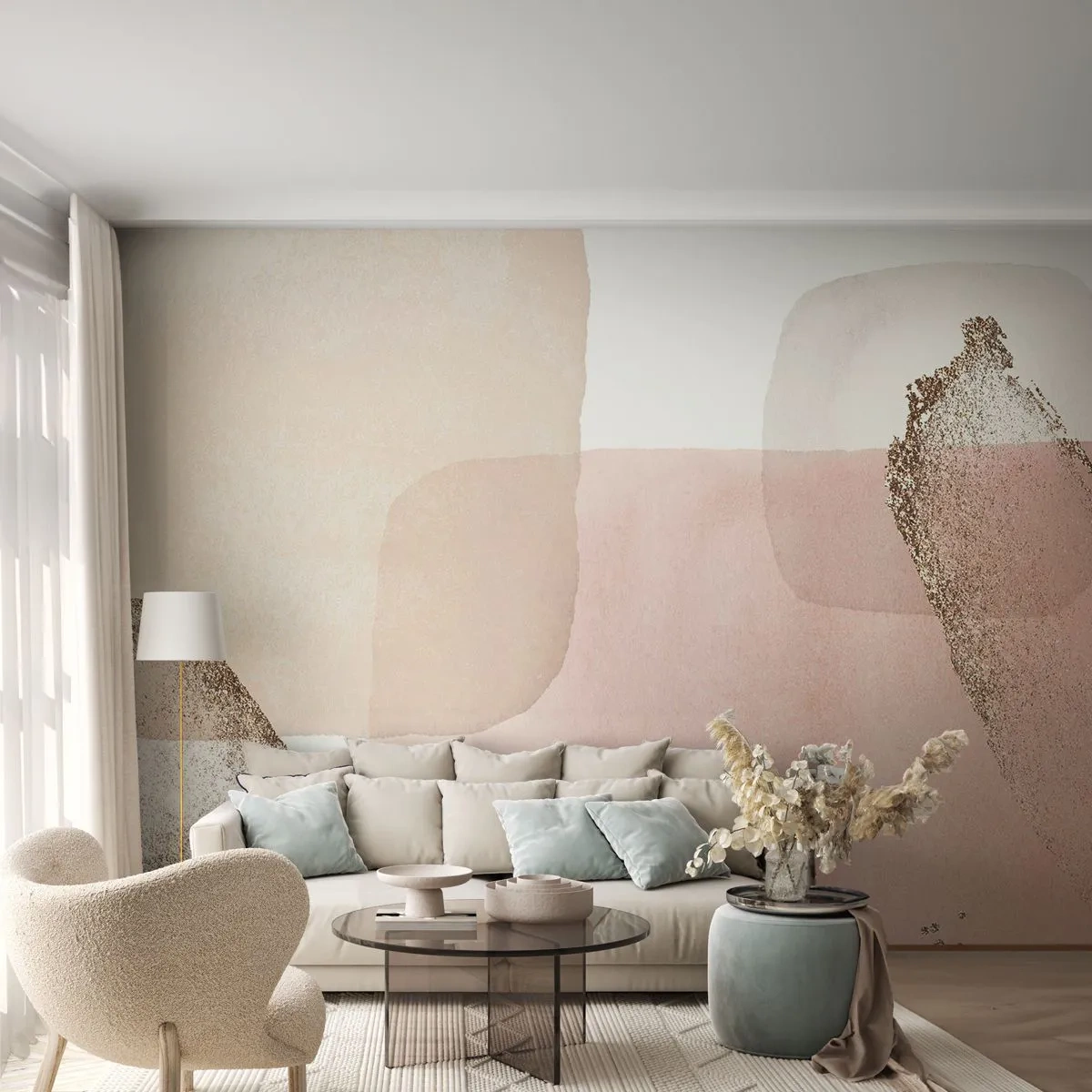 Tapet Premium Sand - O privire prin culoare - Abstracția, Bucată, Model modern - 400x280 cm